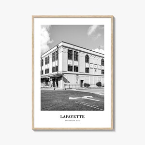 Lafayette Wall Art Louisiana, Lafayette Wall Decor, Lafayette Poster, Lafayette Home Decor, Lafayette Travel Gift, Lafayette Travel Print