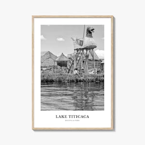 Lake Titicaca Travel Poster: Elegant Home Decor