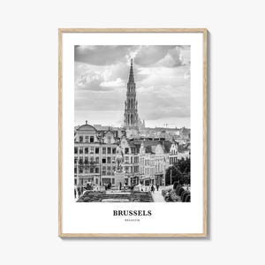 Brussels Wall Art, Brussels Wall Decor, Brussels Poster, Brussels Home Decor, Brussels Travel Gift, Brussels Travel Print
