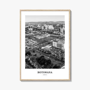 Botswana Wall Art, Botswana Wall Decor, Botswana Poster, Botswana Home Decor, Botswana Travel Gift, Botswana Travel Print