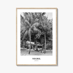 Negril Wall Art, Negril Wall Decor, Negril Poster, Negril Home Decor, Negril Travel Gift, Negril Travel Print