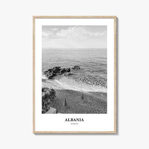 Albania Wall Art No 1, Albania Wall Decor, Albania Poster, Albania Home Decor, Albania Travel Gift, Albania Travel Print