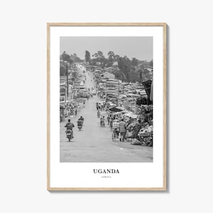 Uganda Wall Art, Uganda Wall Decor, Uganda Poster, Uganda Home Decor, Uganda Travel Gift, Uganda Travel Print