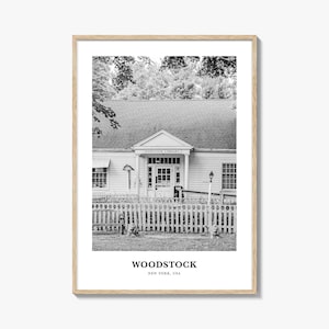 Woodstock Wall Art New York, Woodstock Wall Decor, Woodstock Poster, Woodstock Home Decor, Woodstock Travel Gift, Woodstock Travel Print
