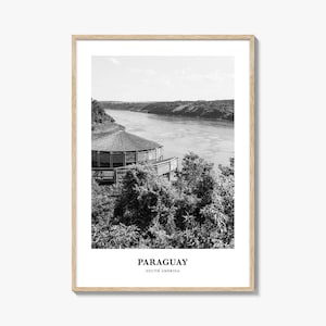 Paraguay Wall Art, Paraguay Wall Decor, Paraguay Poster, Paraguay Home Decor, Paraguay Travel Gift, Paraguay Travel Print