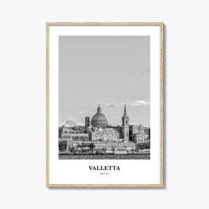 Valletta Wall Art, Valletta Wall Decor, Valletta Poster, Valletta Home Decor, Valletta Travel Gift, Valletta Travel Print