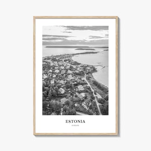 Estonia Wall Art, Estonia Wall Decor, Estonia Poster, Estonia Home Decor, Estonia Travel Gift, Estonia Travel Print
