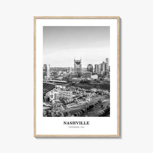 Nashville Wall Art No 2, Nashville Wall Decor, Nashville Poster, Nashville Home Decor, Nashville Travel Gift, Nashville Travel Print