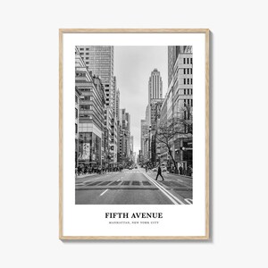 Fifth Avenue Wall Art, Fifth Avenue Wall Decor, Fifth Avenue Poster, Fifth Avenue Home Decor, Fifth Avenue Travel Gift, Fifth Avenue Travel