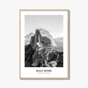 Half Dome Wall Art, Half Dome Wall Decor, Half Dome Poster, Half Dome Home Decor, Half Dome Travel Gift, Half Dome Travel Print