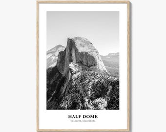 Half Dome Wall Art, Half Dome Wall Decor, Half Dome Poster, Half Dome Home Decor, Half Dome Travel Gift, Half Dome Travel Print