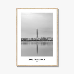 South Korea Wall Art, South Korea Wall Decor, South Korea Poster, South Korea Home Decor, South Korea Travel Gift, South Korea Travel Print