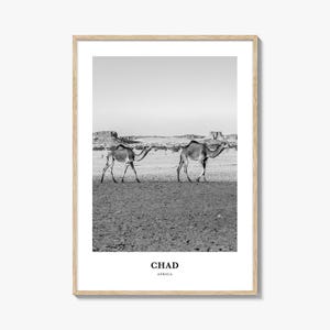 Chad Wall Art, Chad Wall Decor, Chad Poster, Chad Home Decor, Chad Travel Gift, Chad Travel Print