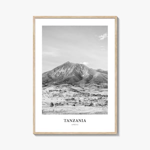 Tanzania Wall Art, Tanzania Wall Decor, Tanzania Poster, Tanzania Home Decor, Tanzania Travel Gift, Tanzania Travel Print