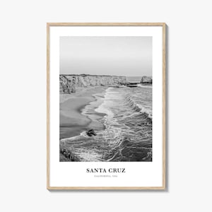 Santa Cruz Wall Art No 3, Santa Cruz Wall Decor, Santa Cruz Poster, Santa Cruz Home Decor, Santa Cruz Travel Gift, Santa Cruz Travel Print