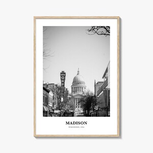 Madison Wall Art No 2, Madison Wall Decor, Madison Poster, Madison Home Decor, Madison Travel Gift, Madison Travel Print