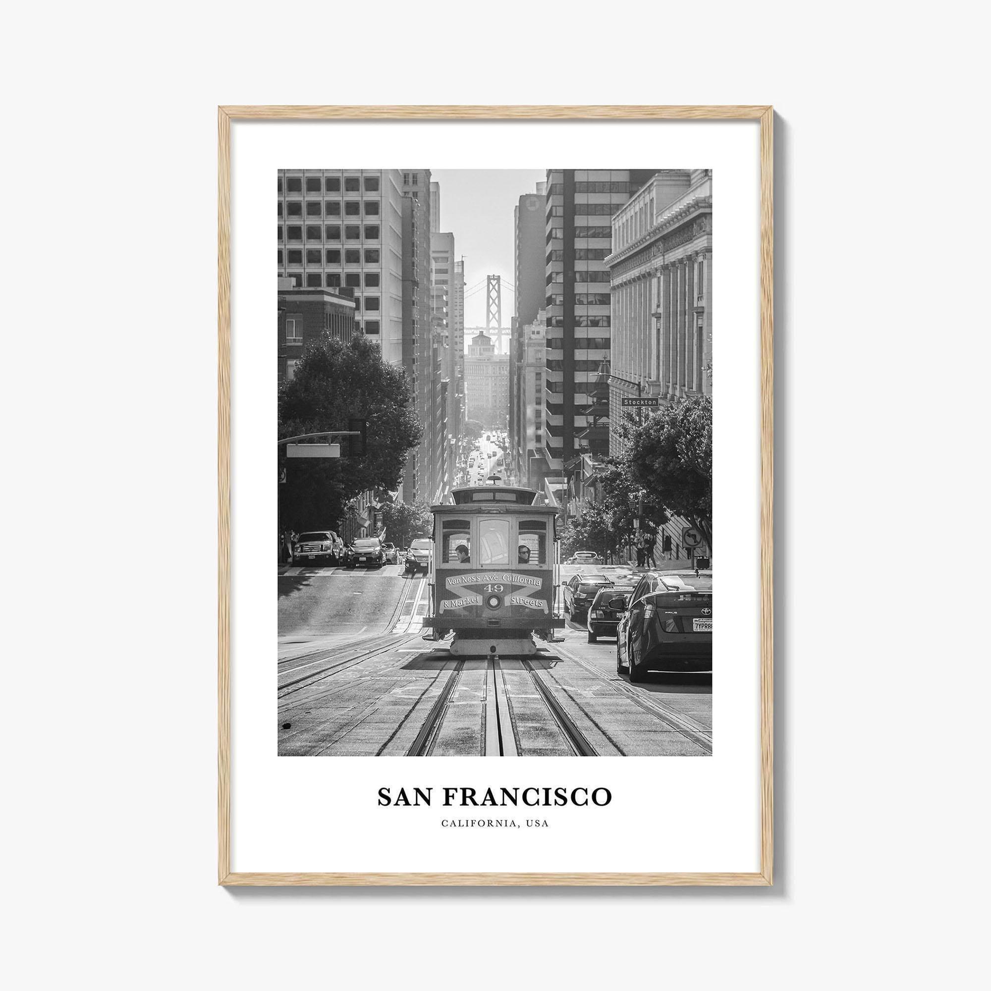 Buy San Francisco Photo Print Black and White, California Poster