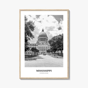 Mississippi Wall Art, Mississippi Wall Decor, Mississippi Poster, Mississippi Home Decor, Mississippi Travel Gift, Mississippi Travel Print