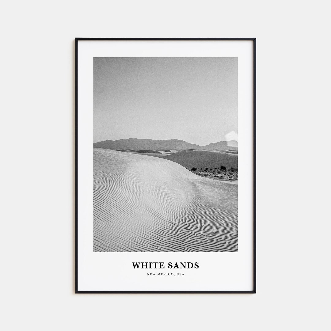 White Sands Wall Art, White Sands Wall Decor, White Sands Poster, White
