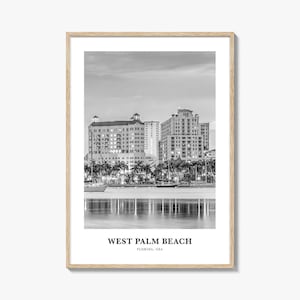 West Palm Beach Wall Art No 2, West Palm Beach Wall Decor, West Palm Beach Poster, West Palm Beach Home Decor, West Palm Beach Travel Gift