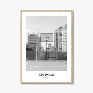 Sao Paulo Wall Art No 1, São Paulo Wall Decor, São Paulo Poster, São Paulo Home Decor, São Paulo Travel Gift, São Paulo Travel Print