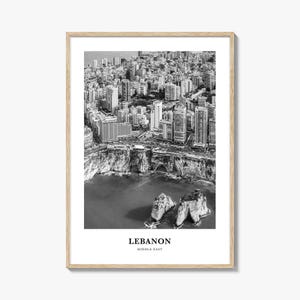 Lebanon Wall Art No 1, Lebanon Wall Decor, Lebanon Poster, Lebanon Home Decor, Lebanon Travel Gift, Lebanon Travel Print