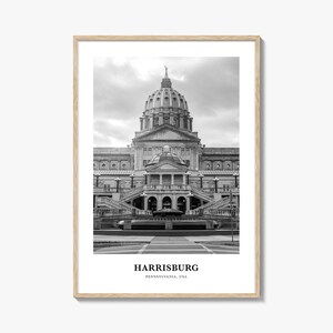 Harrisburg Wall Art, Harrisburg Wall Decor, Harrisburg Poster, Harrisburg Home Decor, Harrisburg Travel Gift, Harrisburg Travel Print