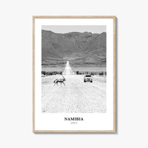 Arte mural de Namibia, decoración de pared de Namibia, póster de Namibia, decoración del hogar de Namibia, regalo de viaje a Namibia, impresión de viaje a Namibia