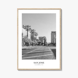 San Jose Wall Art California No 1, San Jose Wall Decor, San Jose Poster, San Jose Home Decor, San Jose Travel Gift, San Jose Travel Print