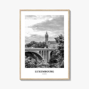 Luxembourg Wall Art, Luxembourg Wall Decor, Luxembourg Poster, Luxembourg Home Decor, Luxembourg Travel Gift, Luxembourg Travel Print