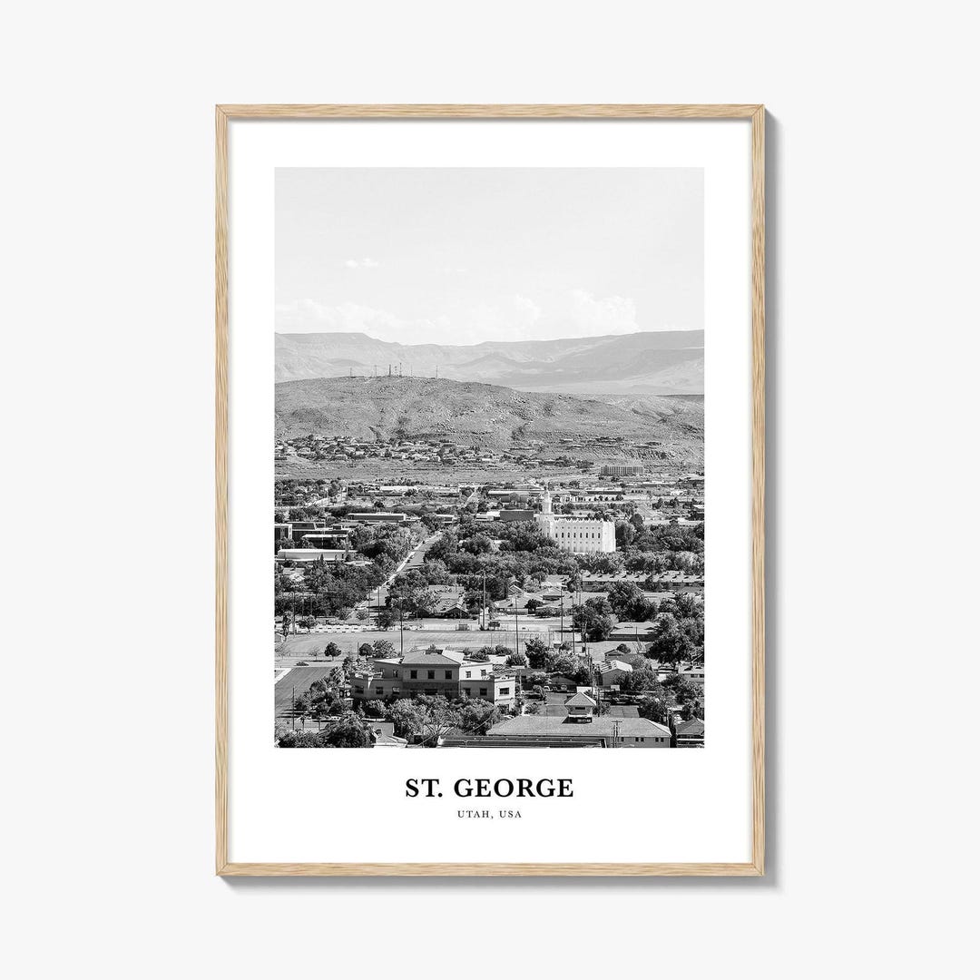 St George Wall Art, St. George Wall Decor, St. George Poster, St ...