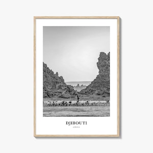 Djibouti Wall Art, Djibouti Wall Decor, Djibouti Poster, Djibouti Home Decor, Djibouti Travel Gift, Djibouti Travel Print