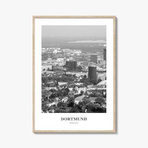 Dortmund Cityscape Photo Print: Germany Travel Poster