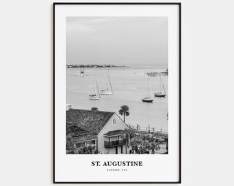 St. Augustine Wall Art No 1, St. Augustine Wall Decor, St. Augustine Poster, St. Augustine Home Decor, St. Augustine Travel Gift, Travel