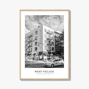 West Village Wall Art, West Village Wall Decor, West Village Poster, West Village Home Decor, West Village Travel Gift, West Village Travel