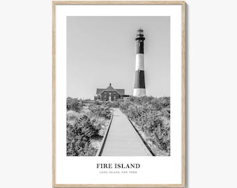 Fire Island Wall Art, Fire Island Wall Decor, Fire Island Poster, Fire Island Home Decor, Fire Island Travel Gift, Fire Island Travel Print