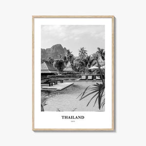 Thailand Wall Art No 3, Thailand Wall Decor, Thailand Poster, Thailand Home Decor, Thailand Travel Gift, Thailand Travel Print