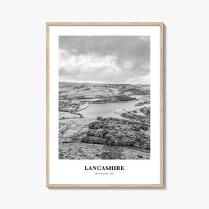 Lancashire Wall Art, Lancashire Wall Decor, Lancashire Poster, Lancashire Home Decor, Lancashire Travel Gift, Lancashire Travel Print