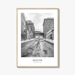 Duluth Wall Art, Duluth Wall Decor, Duluth Poster, Duluth Home Decor, Duluth Travel Gift, Duluth Travel Print