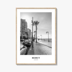 Beirut Wall Art No 1, Beirut Wall Decor, Beirut Poster, Beirut Home Decor, Beirut Travel Gift, Beirut Travel Print