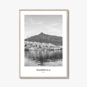 Marbella Wall Art, Marbella Wall Decor, Marbella Poster, Marbella Home Decor, Marbella Travel Gift, Marbella Travel Print