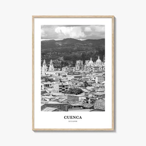 Cuenca Wall Art Ecuador, Cuenca Wall Decor, Cuenca Poster, Cuenca Home Decor, Cuenca Travel Gift, Cuenca Travel Print