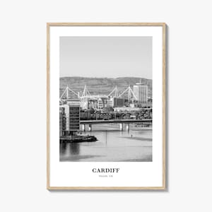 Cardiff Wall Art, Cardiff Wall Decor, Cardiff Poster, Cardiff Home Decor, Cardiff Travel Gift, Cardiff Travel Print