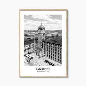 Lawrence Wall Art Massachusetts, Lawrence Wall Decor, Lawrence Poster, Lawrence Home Decor, Lawrence Travel Gift, Lawrence Travel Print