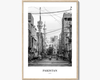 Pakistan Photo Print Black and White, Karachi Poster, Sindh Wall Art, Pakistan Decor