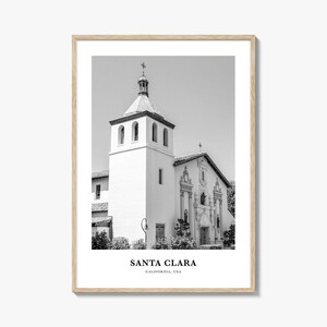 Santa Clara Wall Art, Santa Clara Wall Decor, Santa Clara Poster, Santa Clara Home Decor, Santa Clara Travel Gift, Santa Clara Travel Print