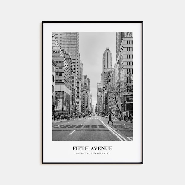 Fifth Avenue Wall Art, Fifth Avenue Wall Decor, Fifth Avenue Poster, Fifth Avenue Home Decor, Fifth Avenue Travel Gift, Fifth Avenue Travel