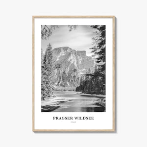 Pragser Wildsee Photo Print: Italy Travel Poster