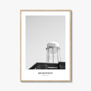 McKinney Wall Art, McKinney Wall Decor, McKinney Poster, McKinney Home Decor, McKinney Travel Gift, McKinney Travel Print