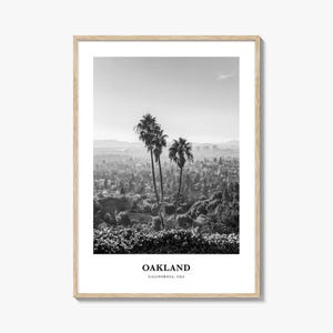 Oakland Wall Art No 1, Oakland Wall Decor, Oakland Poster, Oakland Home Decor, Oakland Travel Gift, Oakland Travel Print
